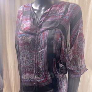 Classic silk / sheer tunic. Designed in Morocco